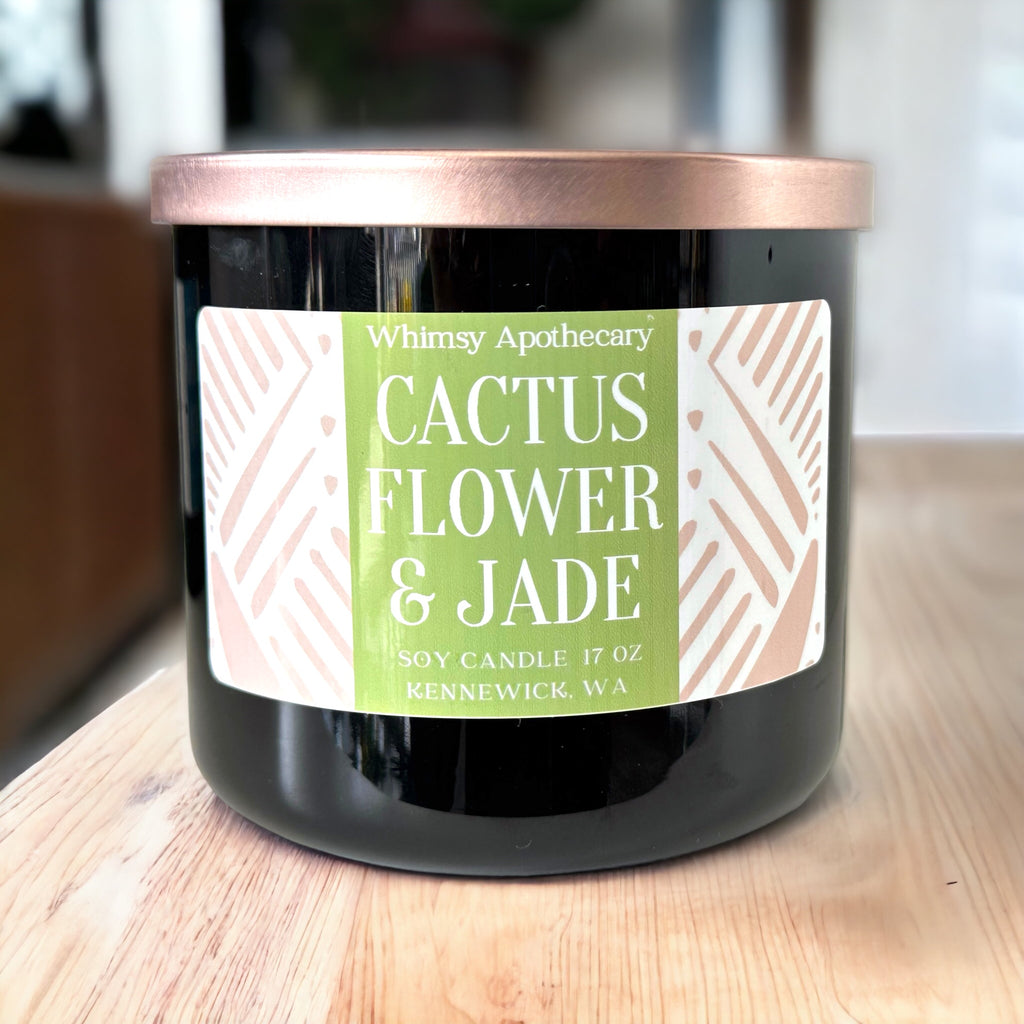 Cactus Flower & Jade 17oz Candle 3 Wick